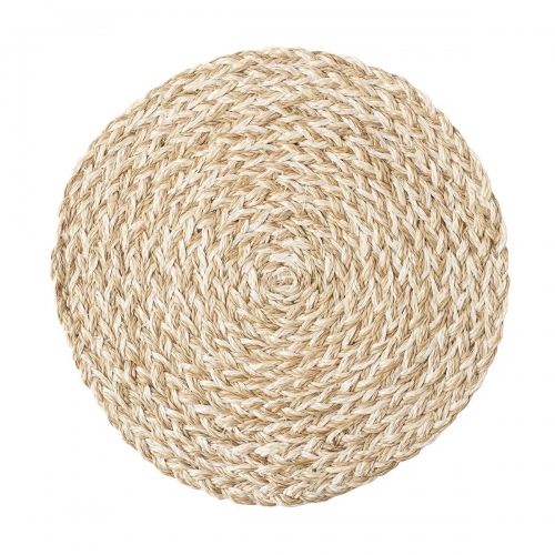 Woven Straw Placemat - Whitewash Set of 4